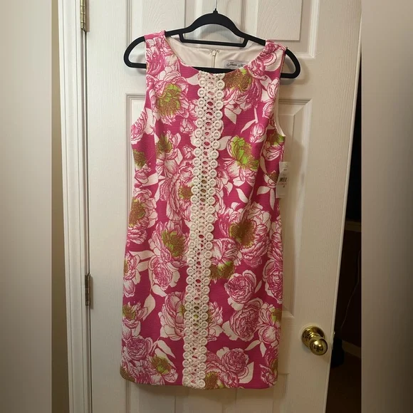 NWT Jessica Howard Pink& Green Floral Dress Size 10 - Picture 1 of 9